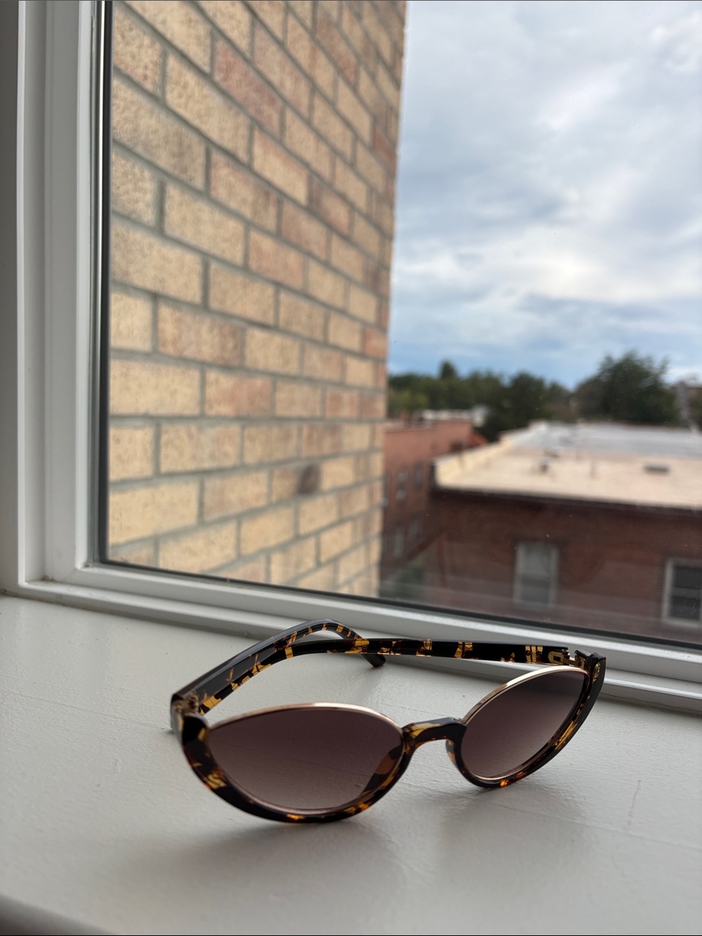 Tortoiseshell Cat Eye Sunglasses - Brown Lenses